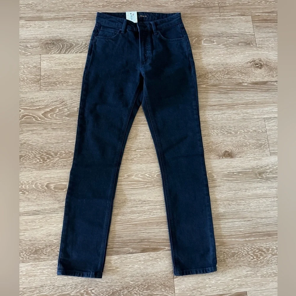 Nudie Jeans Men's Dark Black Skinny Jeans W26 X L30